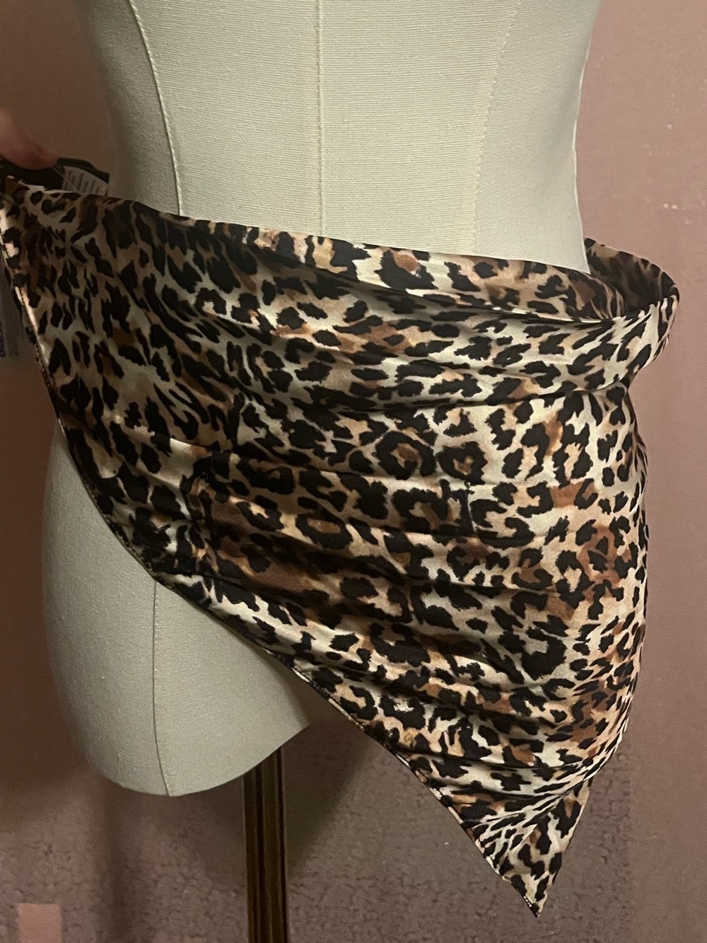 Leopard Print Scarf Belt